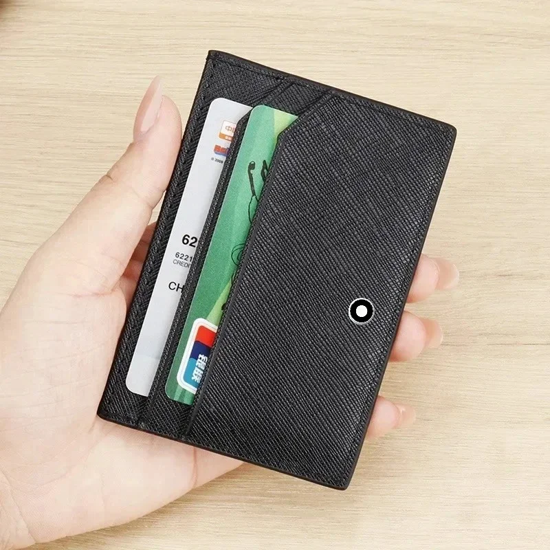 Men'S Accessories Leather - Busine Sle Card Holder Wallet Men