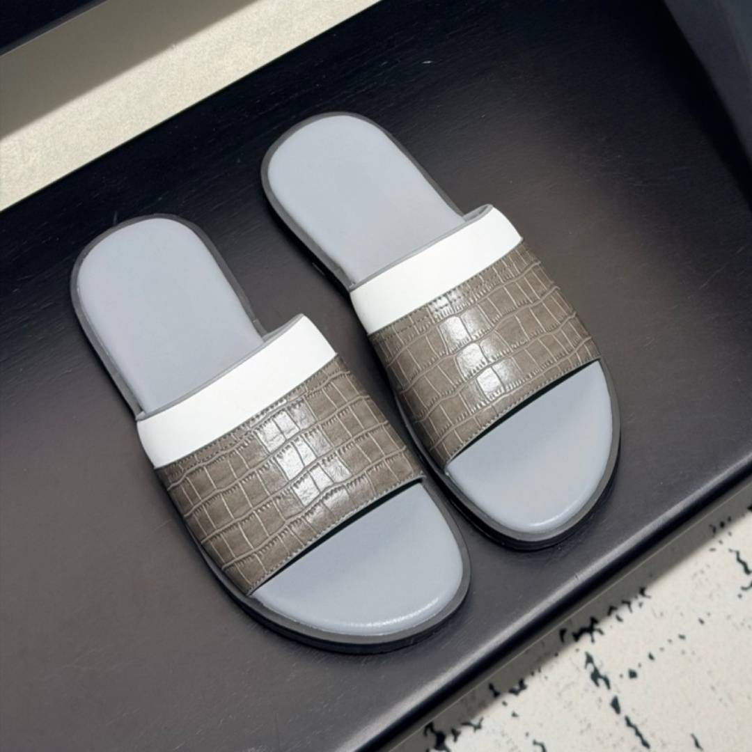 Men'S Accessories Leather - Handmade Cowhide Sandals Luxury Brand Men's