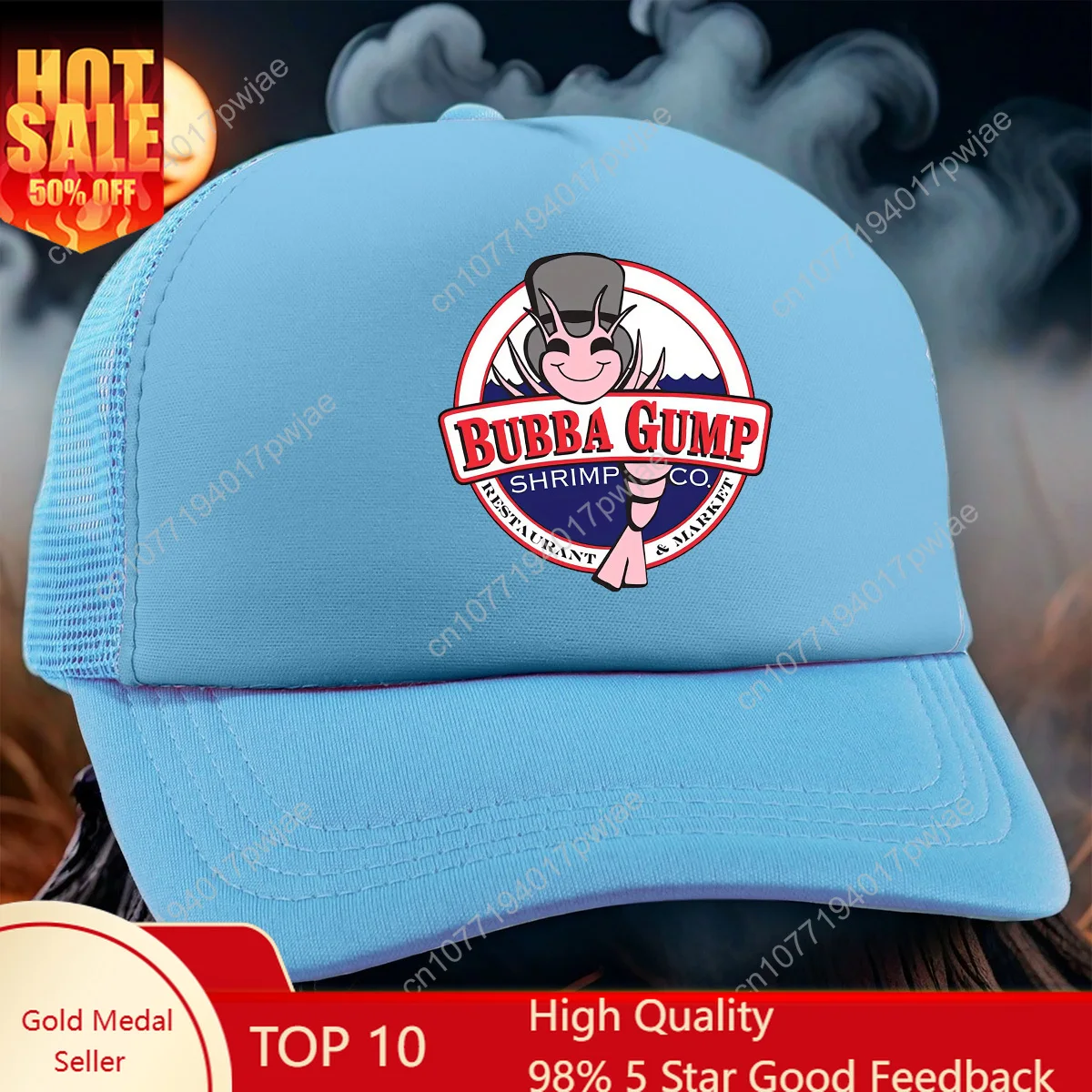 Hat Snapback Cap - 1pc Bubba Gump Shrimp Co. Polyester