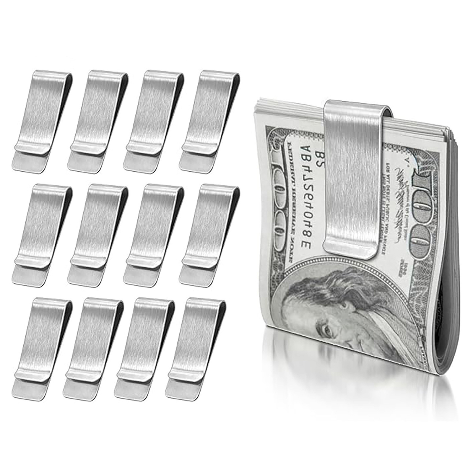 Money Clip Slim - 12pcs Pocket Wallet Money Clip Ultra-thin