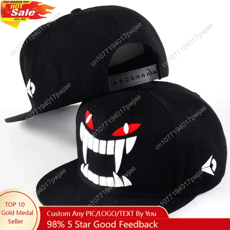 Unisex Demon Embroidery Hip-ho - Hat Snapback Cap reseña y precio
