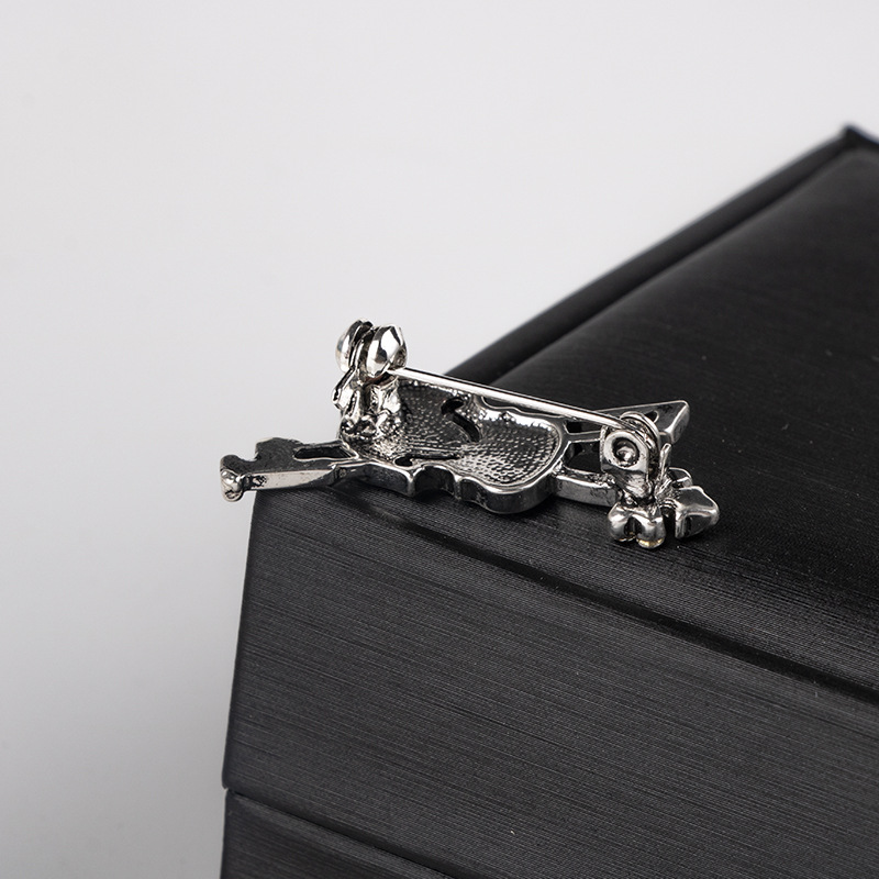 Crystal Violin Brooch Jewelry  - Quality Men'S Accessories reseña y precio
