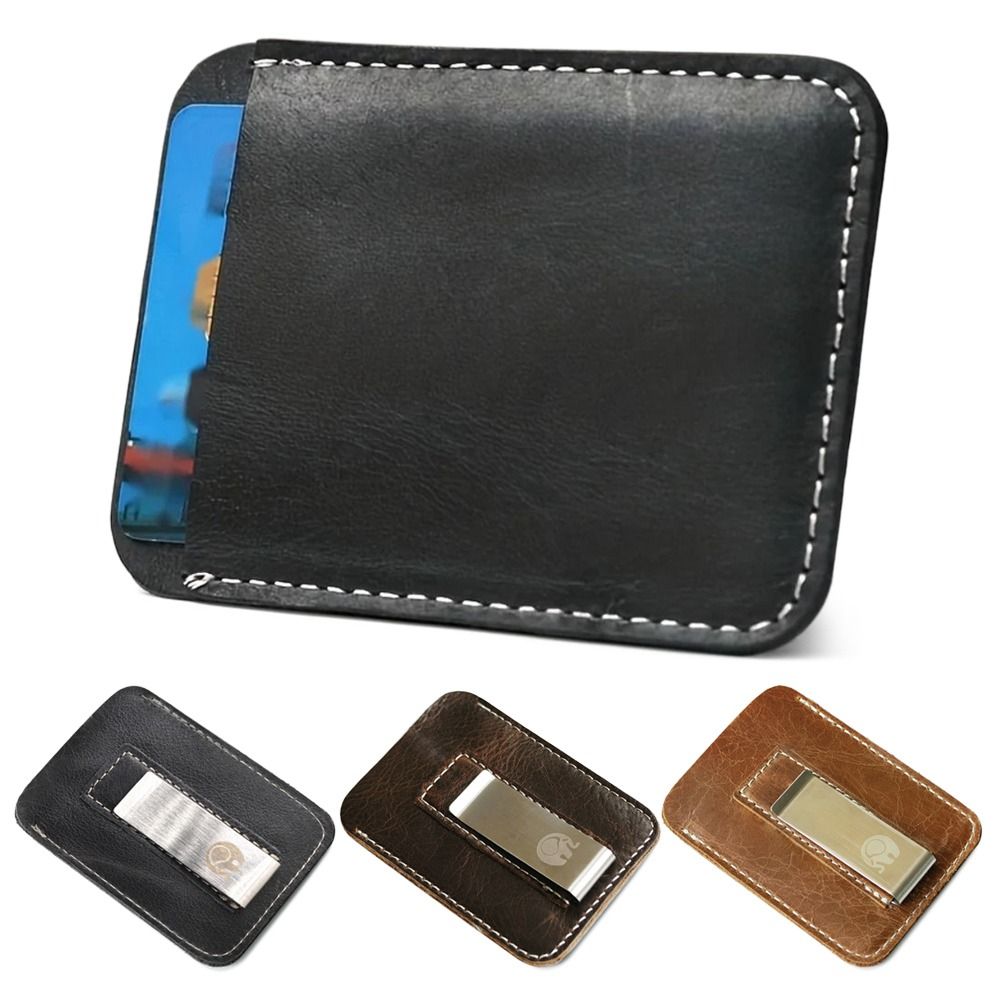 New Leather Genuine Leather Mo - Money Clip Slim reseña y precio