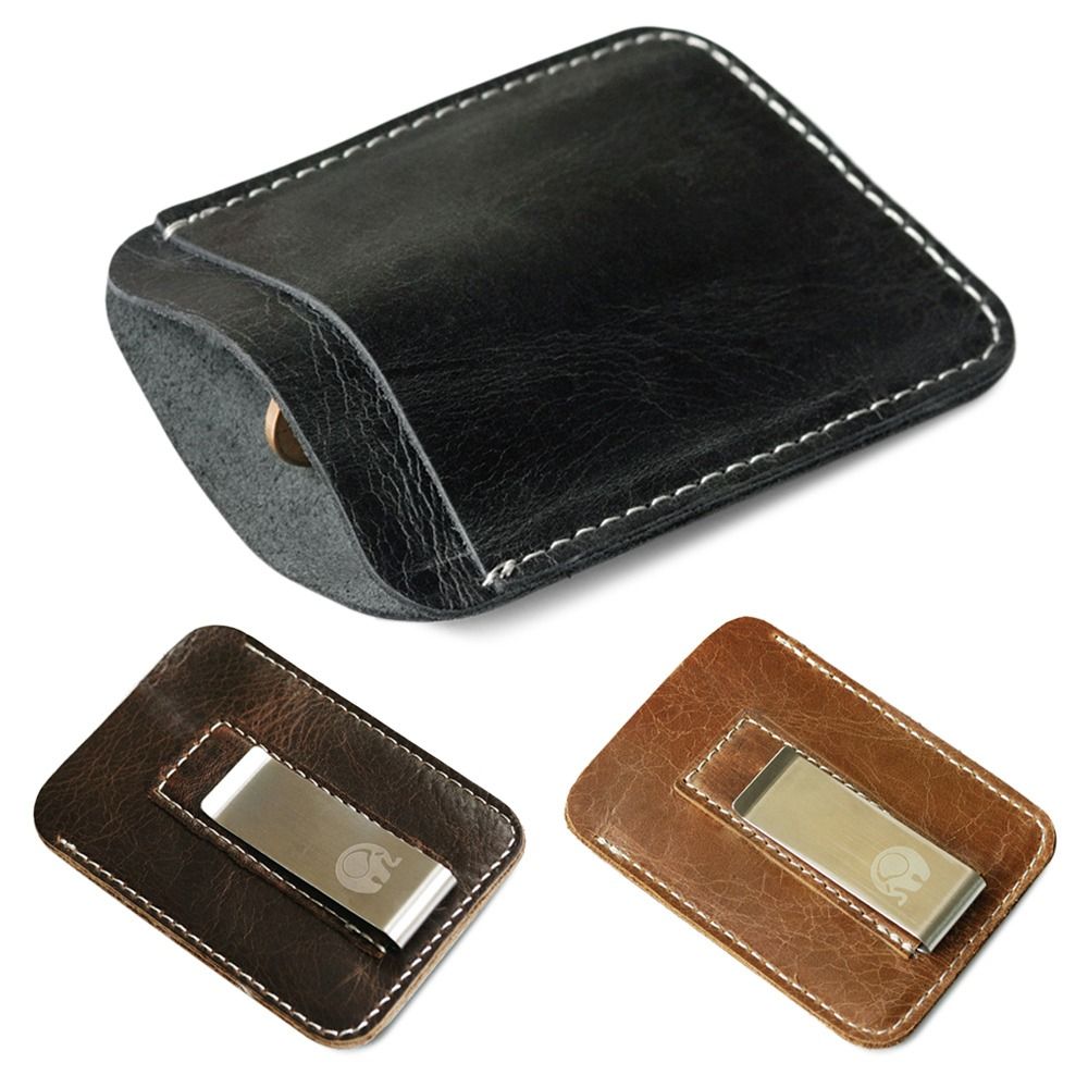 New Leather Genuine Leather Mo - Money Clip Slim reseña y precio