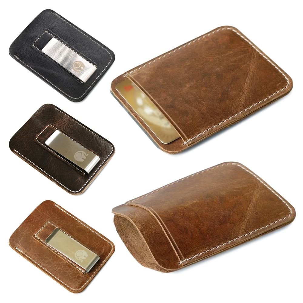 New Leather Genuine Leather Mo - Money Clip Slim reseña y precio