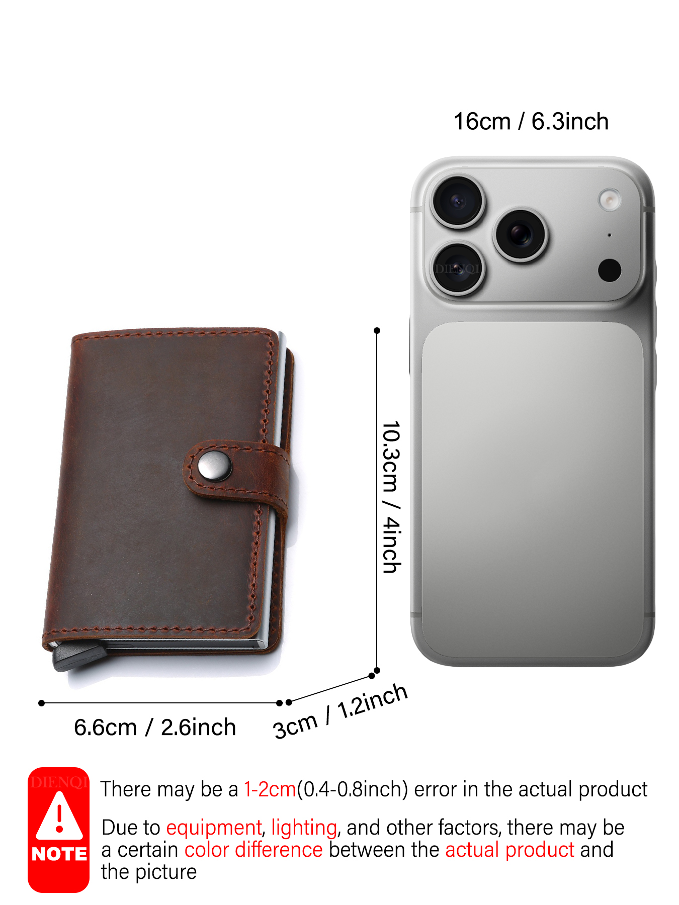 Real Leather Mens Wallet Money - Money Clip Slim reseña y precio
