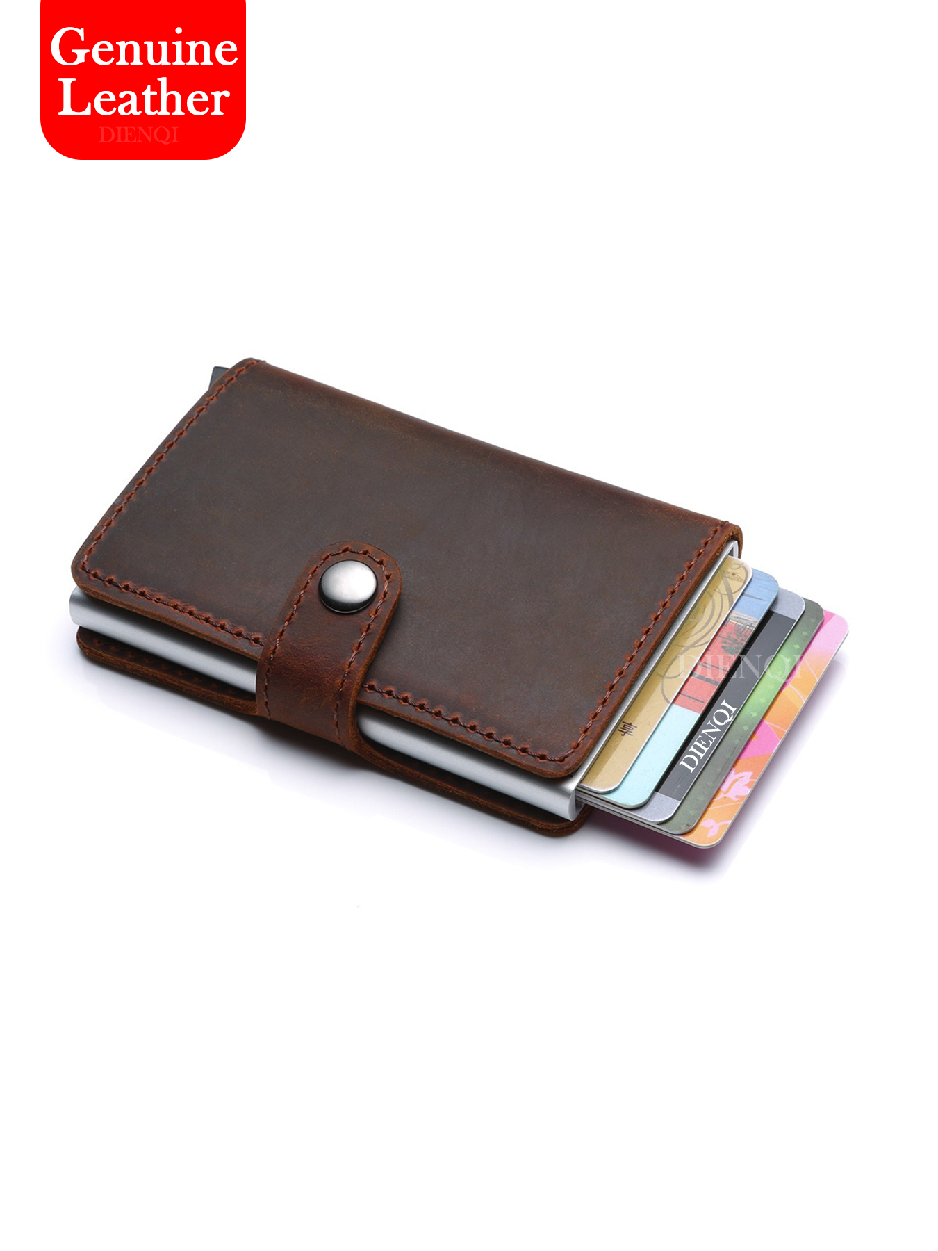 Real Leather Mens Wallet Money - Money Clip Slim reseña y precio