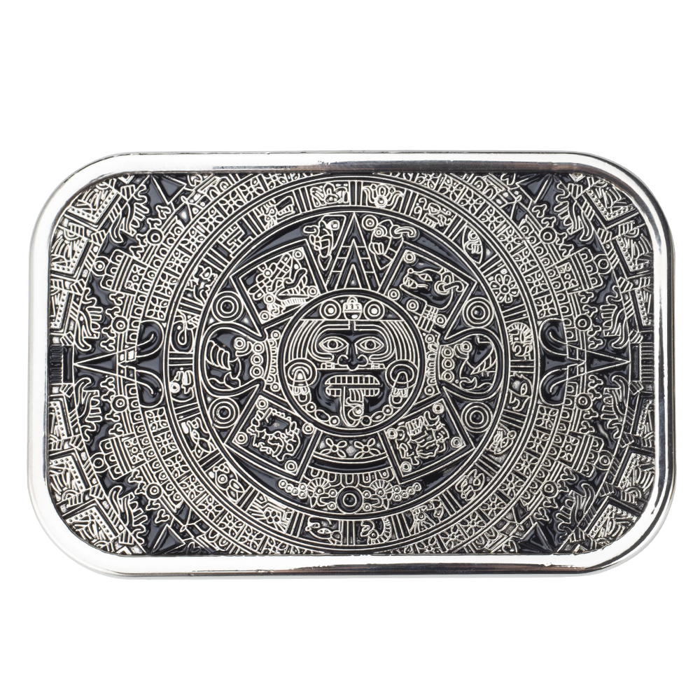 Aztec Calendar Men's Metal Bel - Quality Men'S Accessories reseña y precio