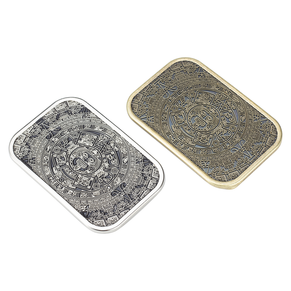 Aztec Calendar Men's Metal Bel - Quality Men'S Accessories reseña y precio