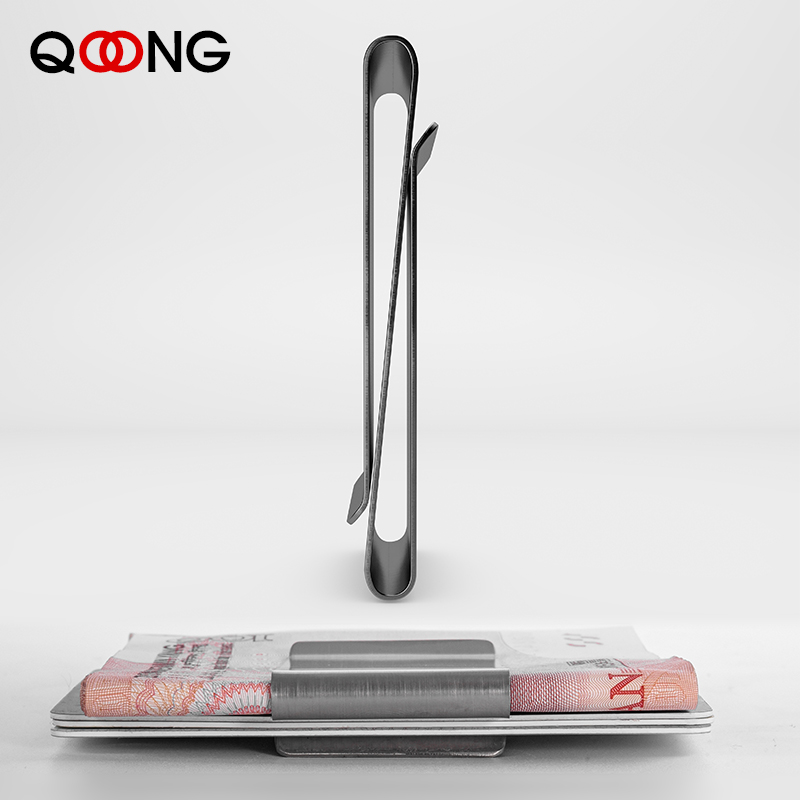 QOONG Stainless Steel Slim Dou - Money Clip Slim reseña y precio
