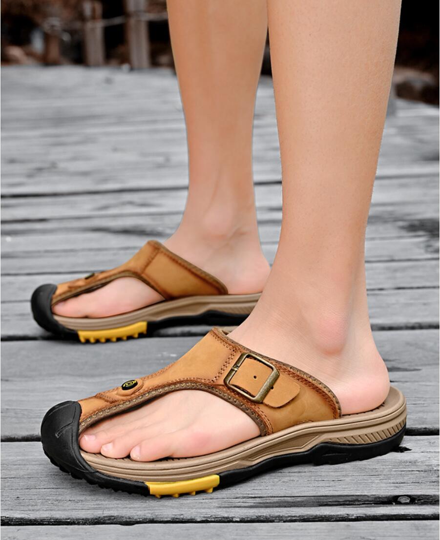 Genuine Leather Sandals Men Br - Men'S Accessories Leather reseña y precio