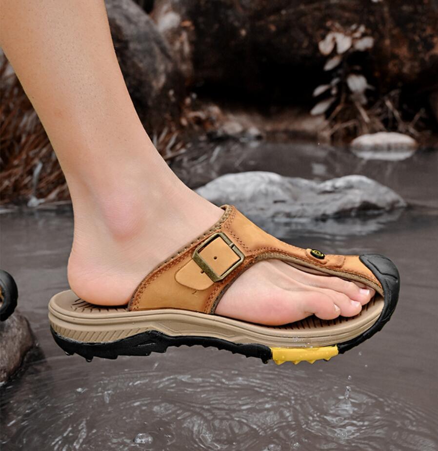 Genuine Leather Sandals Men Br - Men'S Accessories Leather reseña y precio
