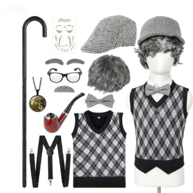 Halloween Festival Old Man Cos - Men'S Accessories In The 1920S reseña y precio