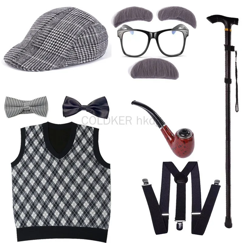 Halloween Festival Old Man Cos - Men'S Accessories In The 1920S reseña y precio