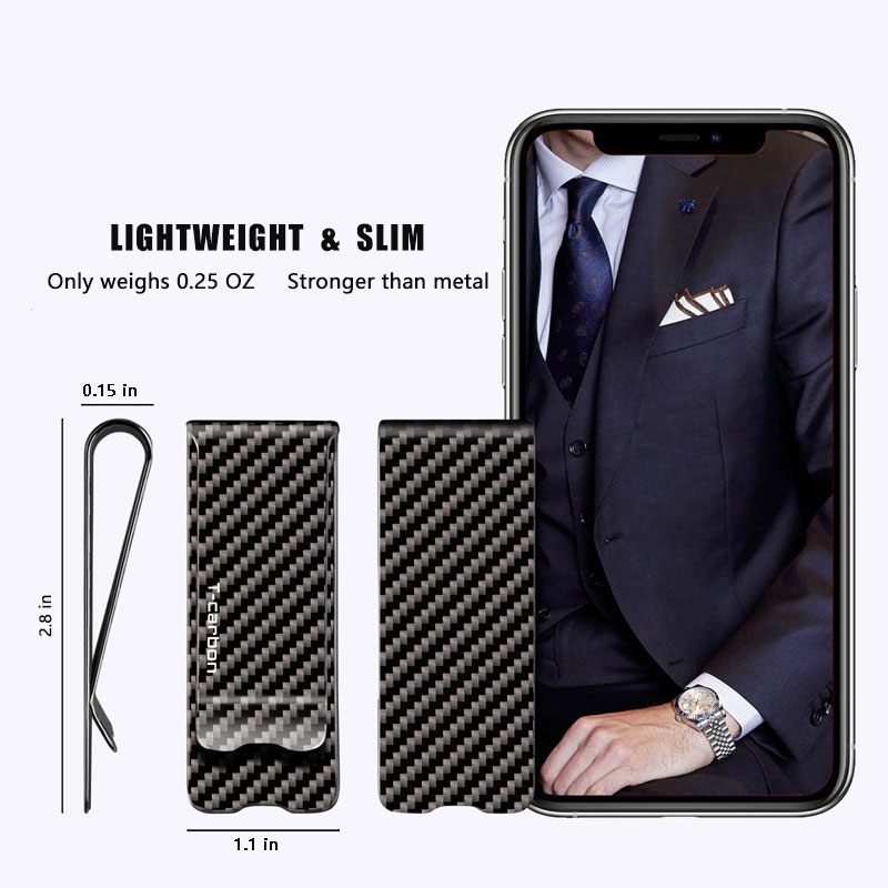 Carbon Fiber Money Clip for Ca - Money Clip Slim reseña y precio