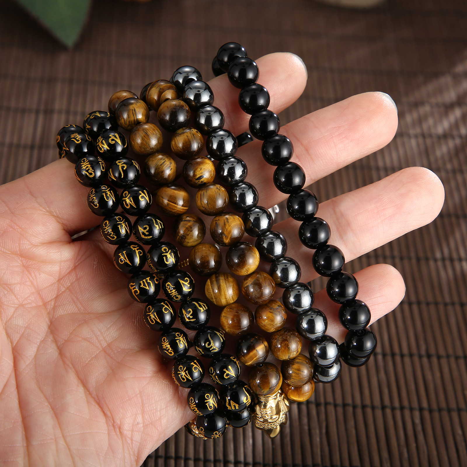 Fongten Religious Buddha Head  - Men Accessories Bd reseña y precio
