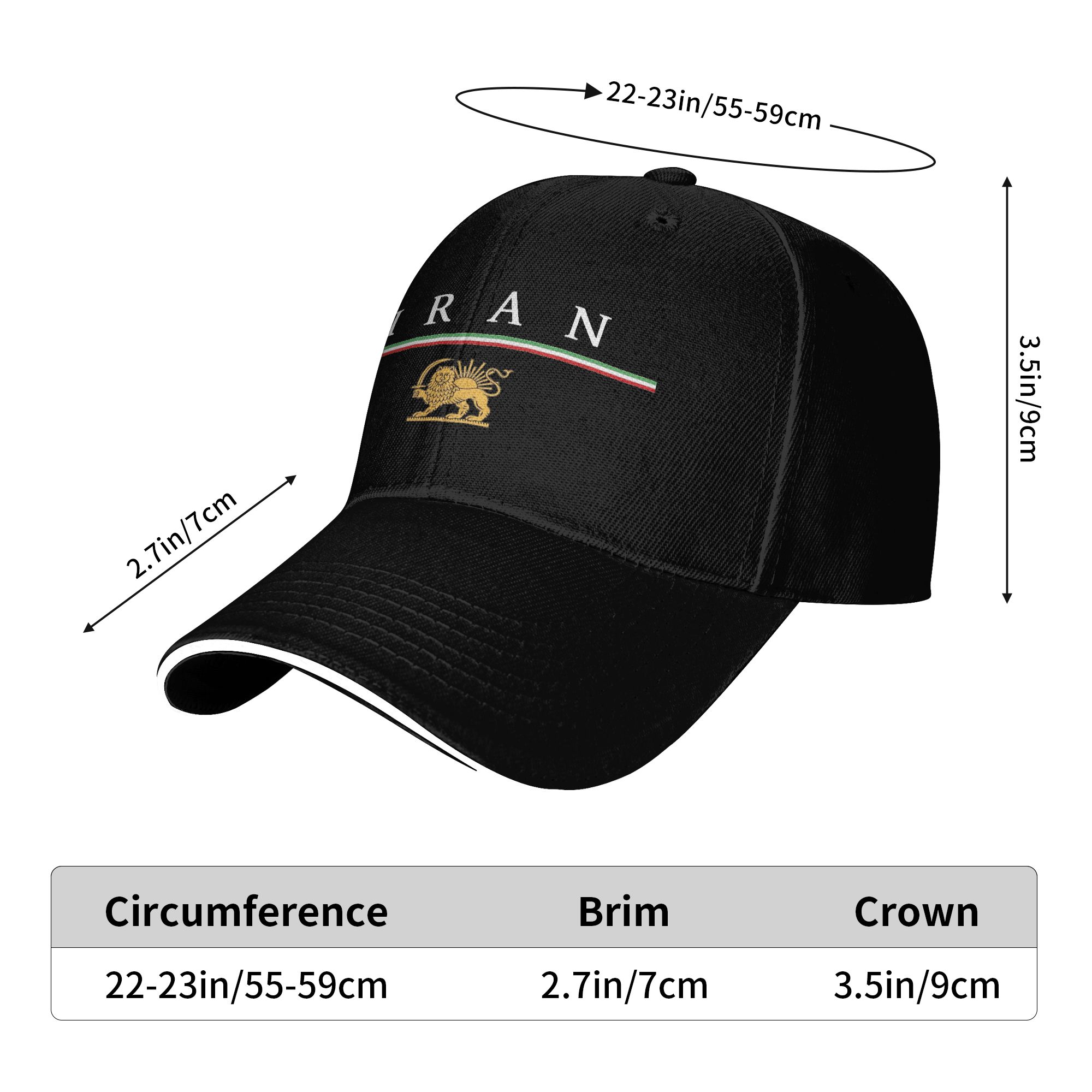 New Baseball Caps Iran Lion an - Hat Snapback Cap reseña y precio