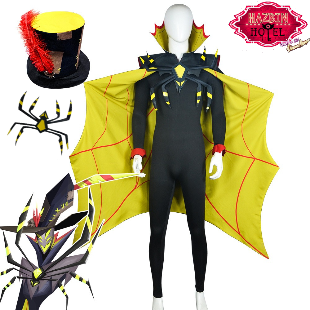 Hazbin Hotel Cosplay Costume S - Men'S Accessories With Suits reseña y precio