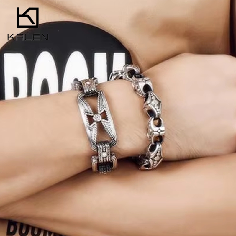 KALEN Punk Cross Bracelet Men' - Men Accessories Bd reseña y precio