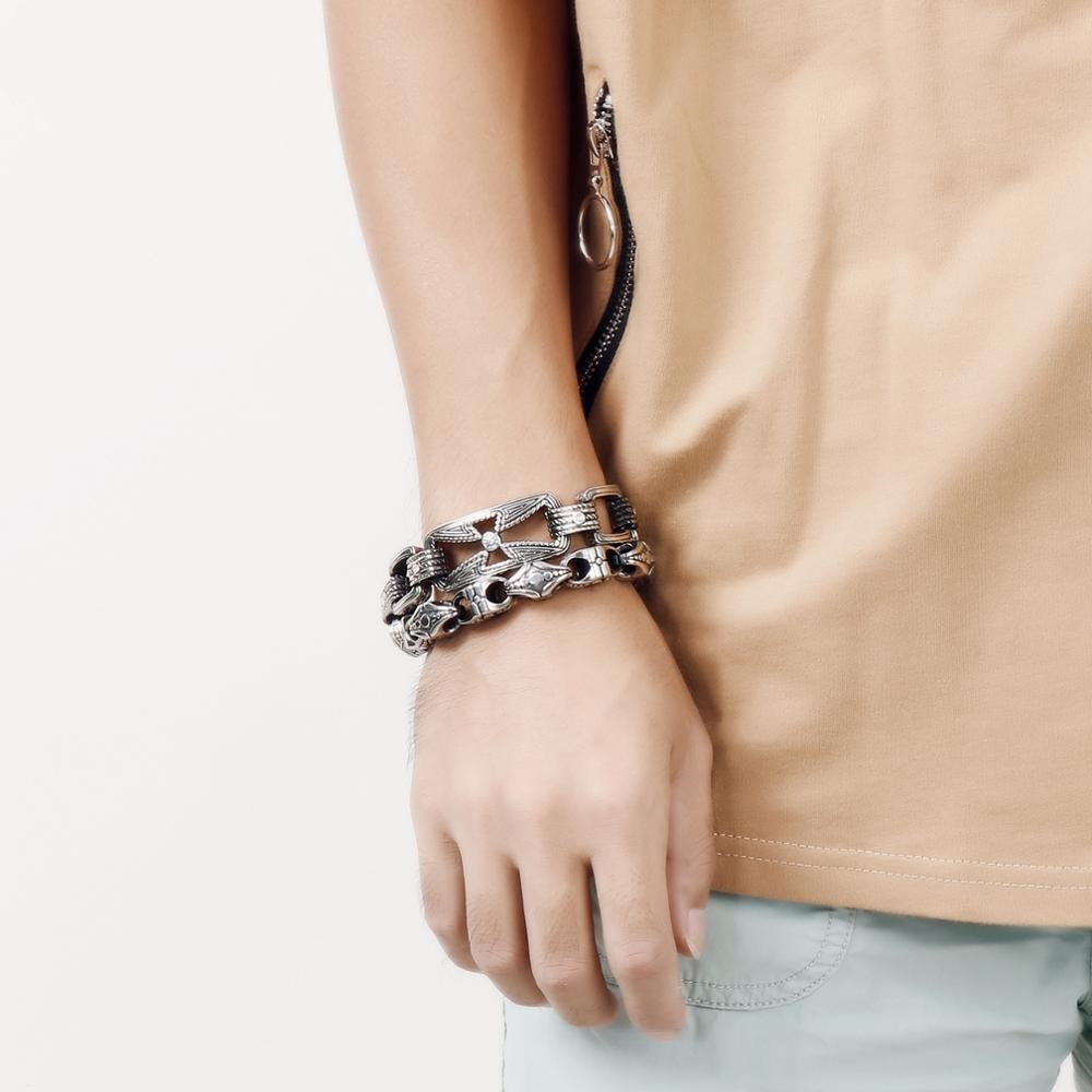 KALEN Punk Cross Bracelet Men' - Men Accessories Bd reseña y precio