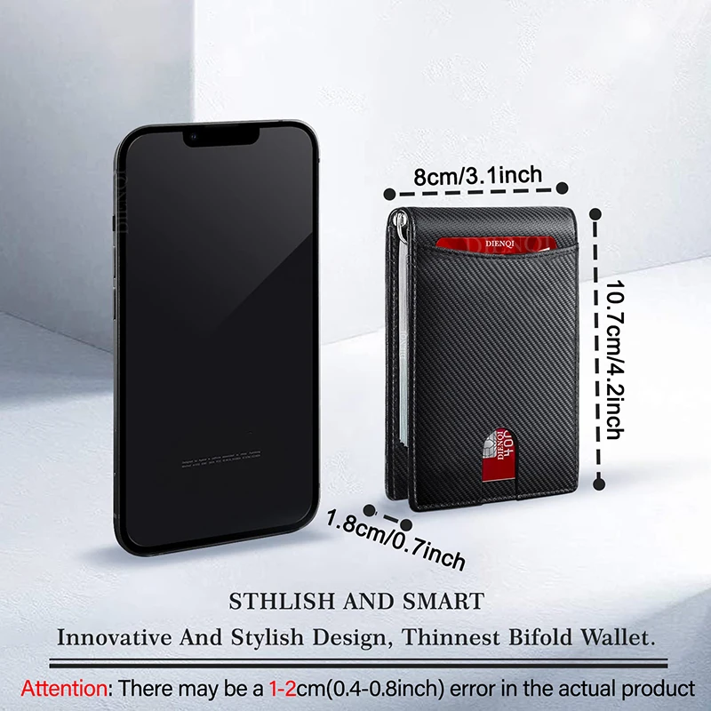 RFID Business Card Holder Men  - Money Clip Slim reseña y precio