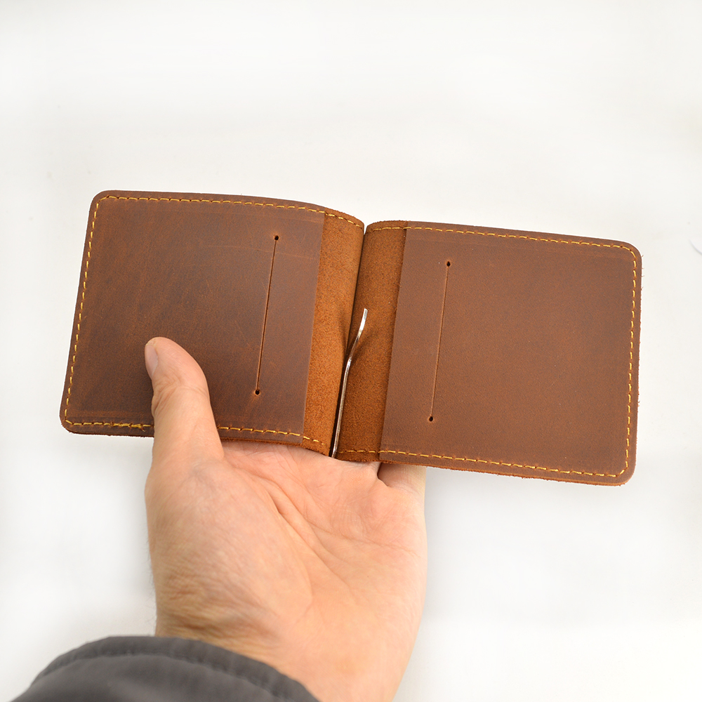 Handmade Genuine Leather Money - Money Clip Slim reseña y precio