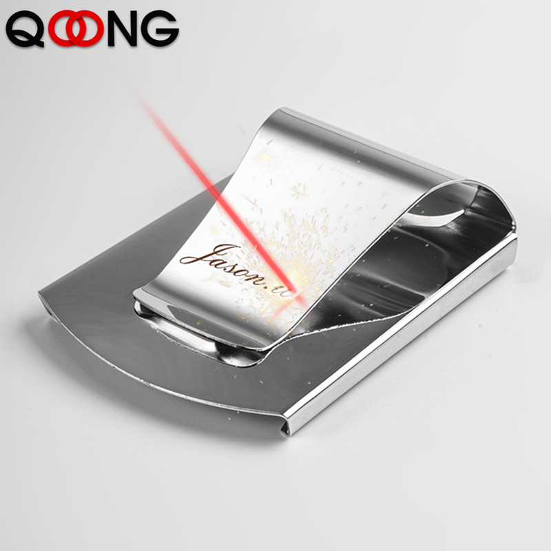 QOONG Custom Lettering Stainle - Money Clip Slim reseña y precio