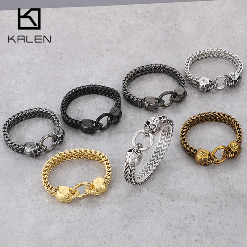KALEN Punk Stainless Steel Sku - Men Accessories Bd reseña y precio