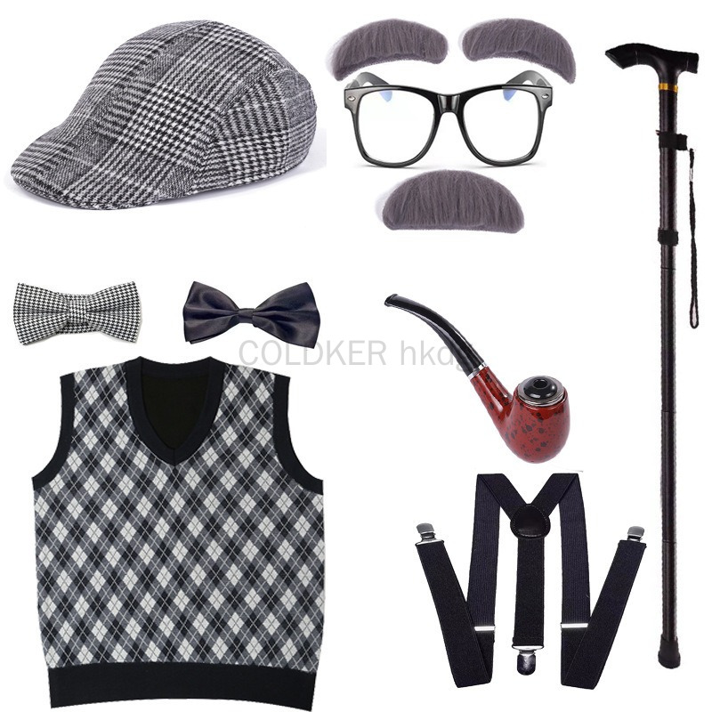 Halloween Festival Old Man Cos - Men'S Accessories In The 1920S reseña y precio