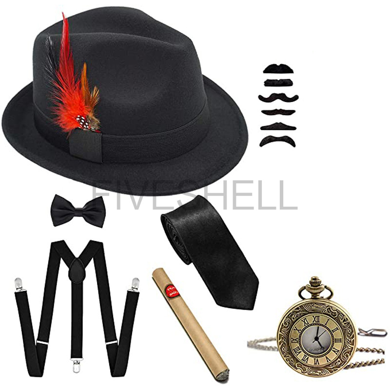 Mens 1920s Gatsby Gangster Cos - Men'S Accessories In The 1920S reseña y precio