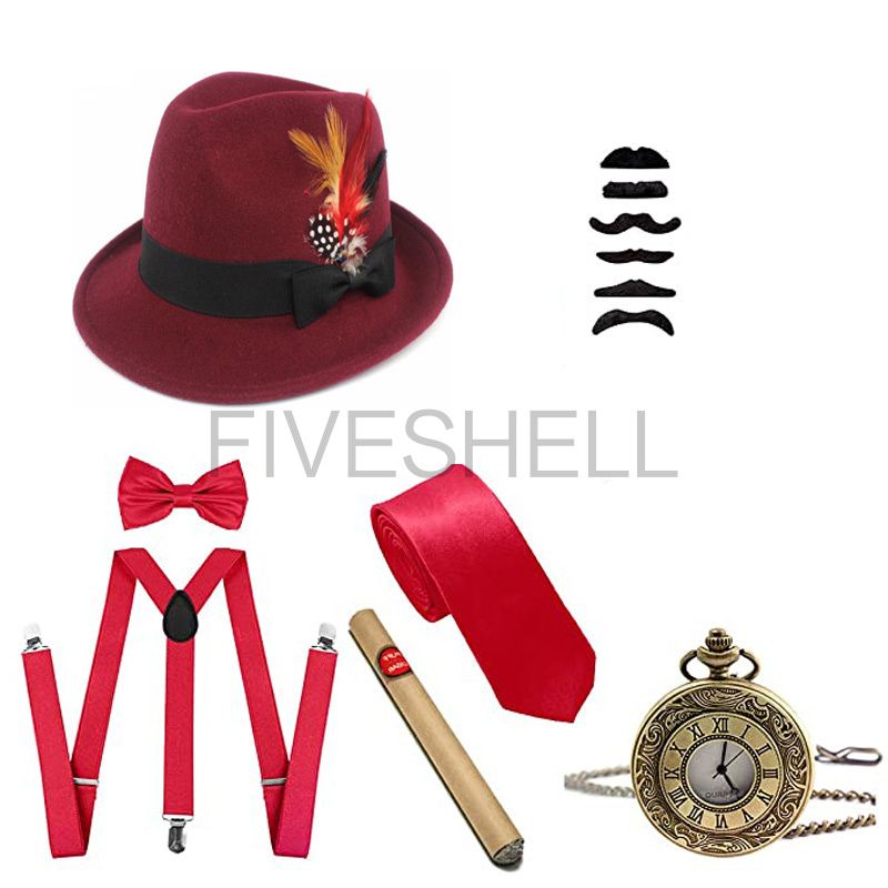 Mens 1920s Gatsby Gangster Cos - Men'S Accessories In The 1920S reseña y precio