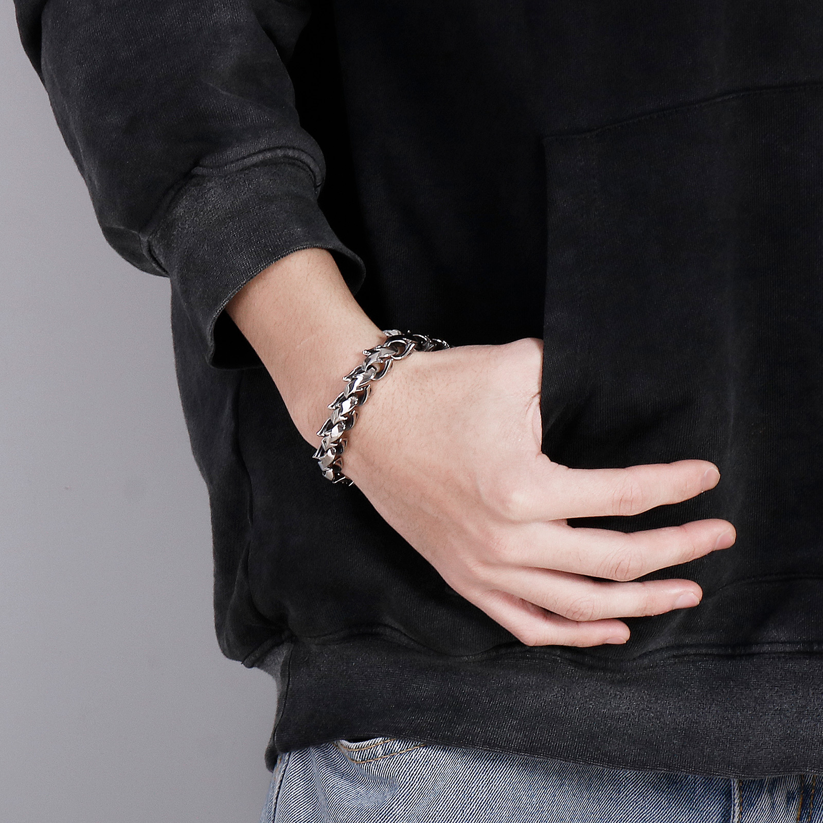 KALEN Polished Chunky Bracelet - Men Accessories Bd reseña y precio