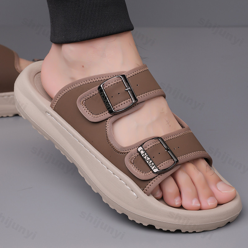 Men's Slippers 2025 Summer Bre - Men'S Accessories Leather reseña y precio