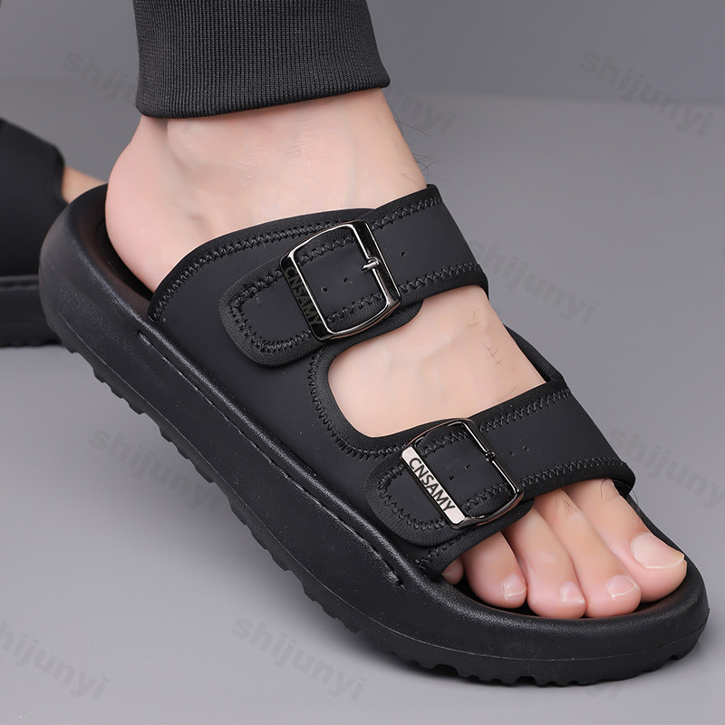 Men's Slippers 2025 Summer Bre - Men'S Accessories Leather reseña y precio