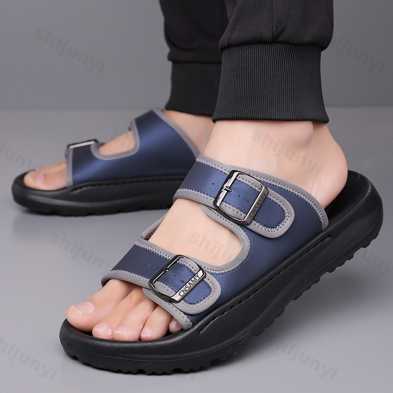 Men's Slippers 2025 Summer Bre - Men'S Accessories Leather reseña y precio