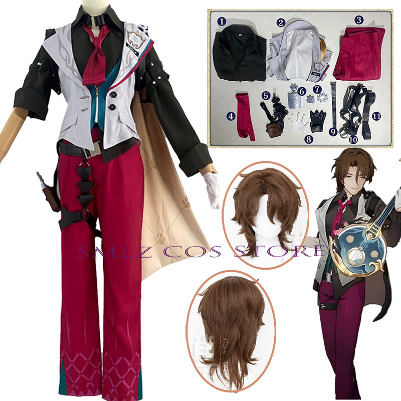 Gallagher Cosplay Honkai Star  - Men'S Accessories With Suits reseña y precio