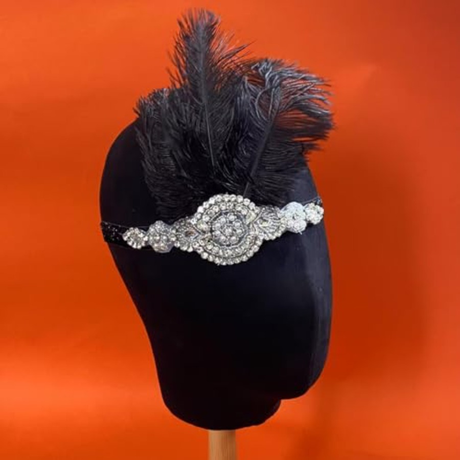 Vintage 1920s Flapper Headpiec - Men'S Accessories In The 1920S reseña y precio