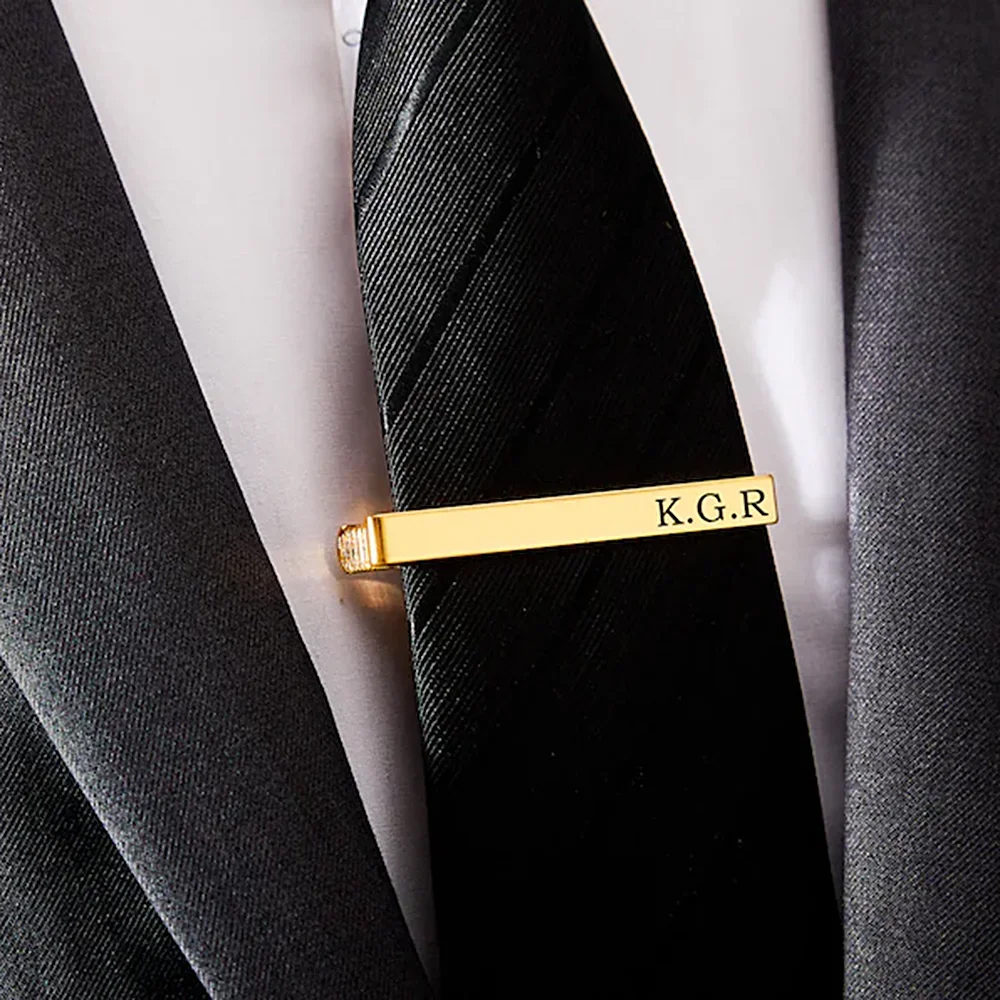 New Custom Carved Name Tie Cli - Quality Men'S Accessories reseña y precio