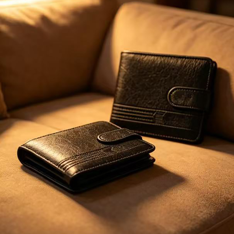 Men's Slim Bifold Wallets Leat - Money Clip Slim reseña y precio