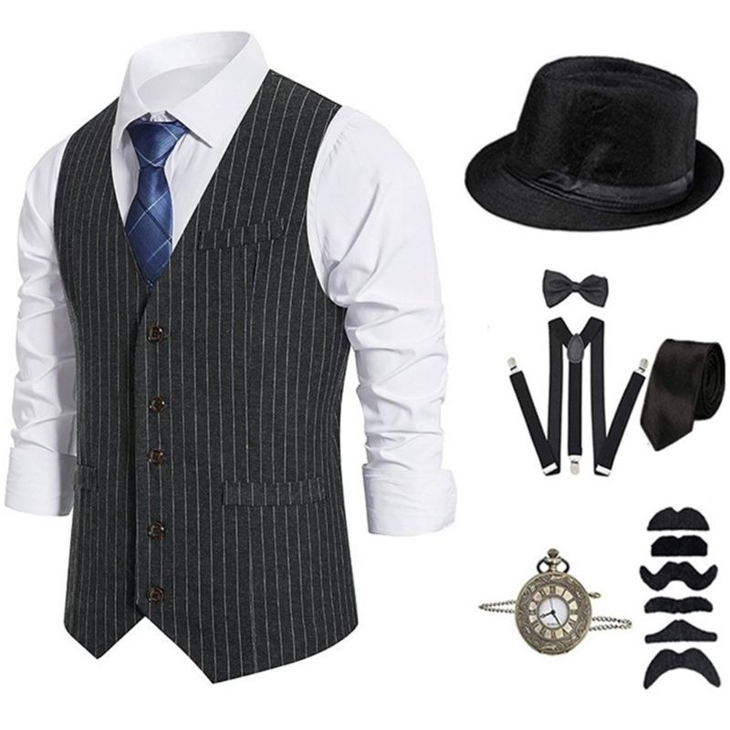 39BD 1920s Mens Costume,Roarin - Men'S Accessories In The 1920S reseña y precio