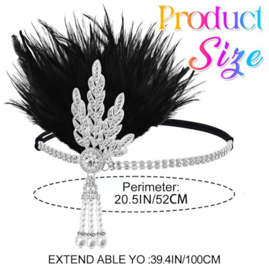1920s Flapper Feather Headband - Men'S Accessories In The 1920S reseña y precio