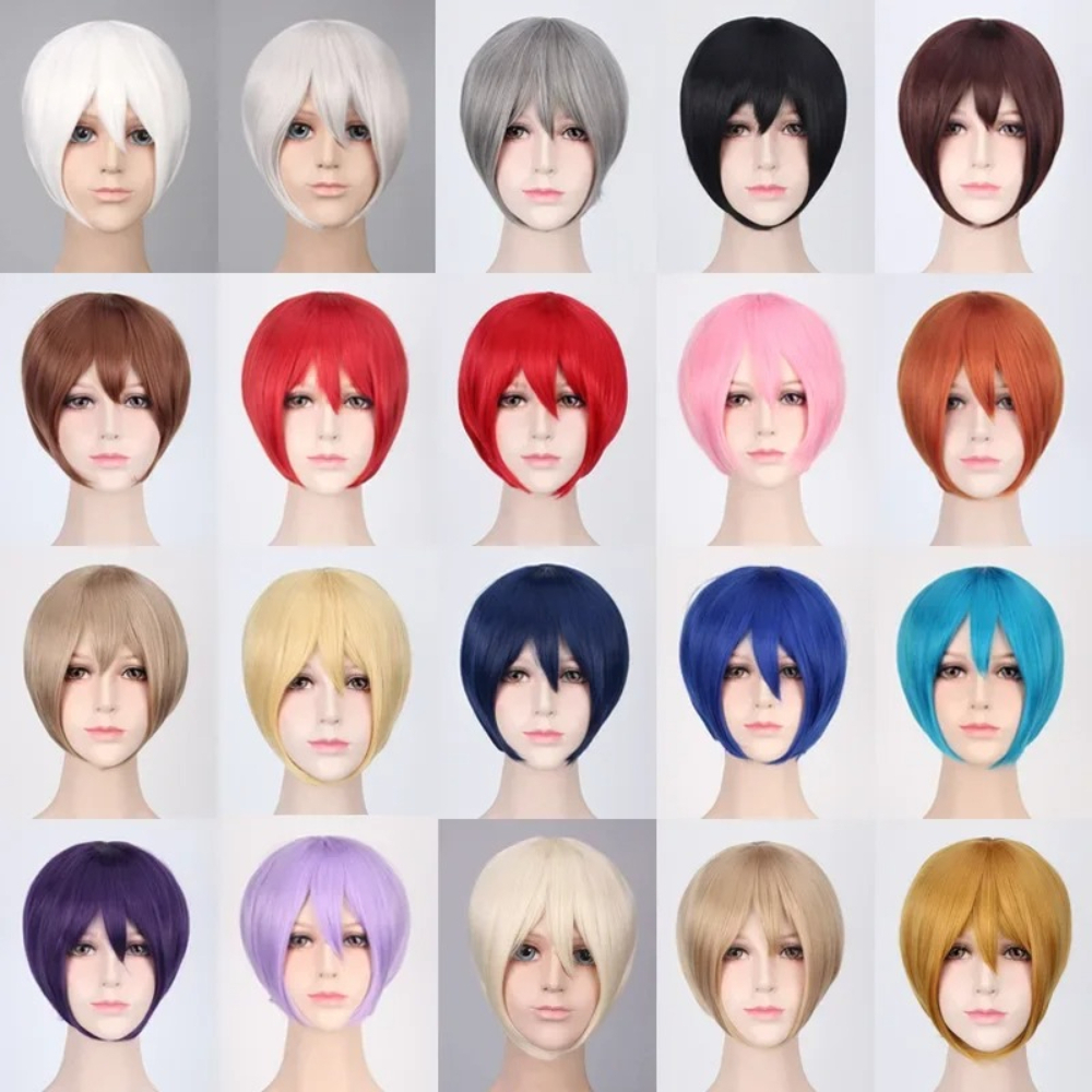 30cm Short Bob Cartoon Cosplay - Men Accessories H&M reseña y precio