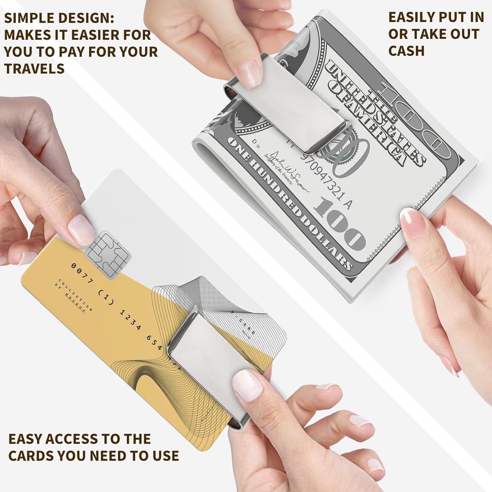 12pcs Pocket Wallet Money Clip - Money Clip Slim reseña y precio