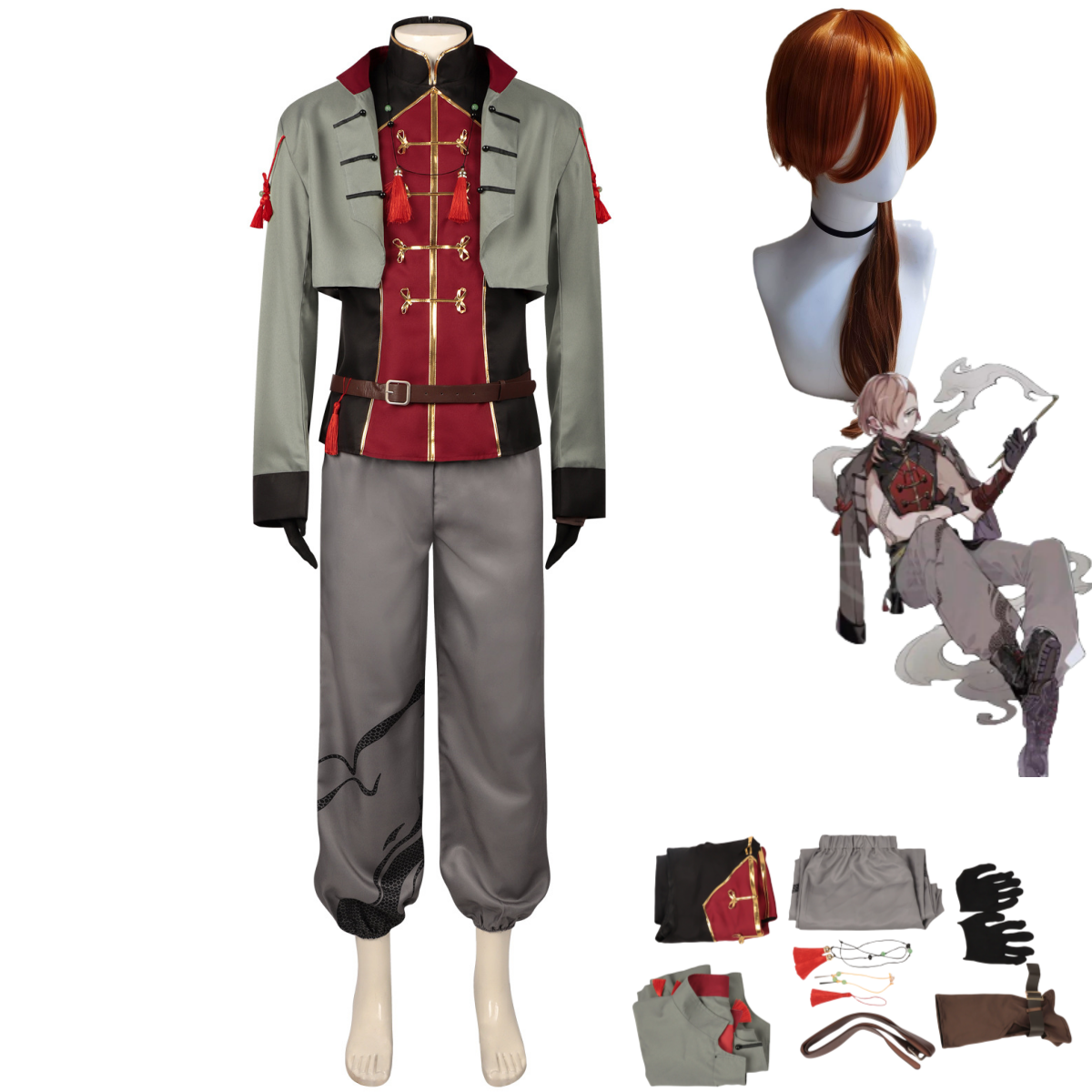 Anime Bungo Stray Dogs Nakahar - Men'S Accessories With Suits reseña y precio