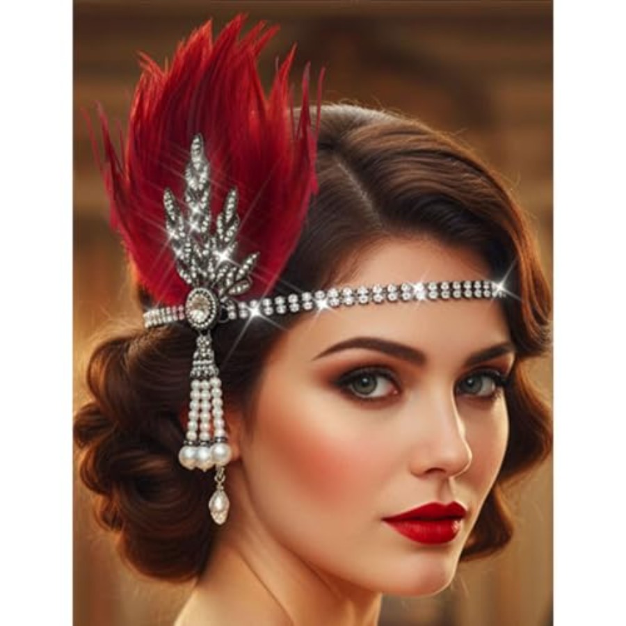 1920s Flapper Feather Headband - Men'S Accessories In The 1920S reseña y precio