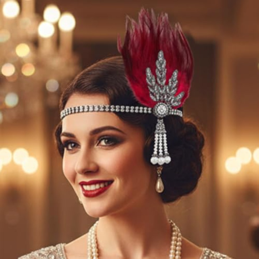 1920s Flapper Feather Headband - Men'S Accessories In The 1920S reseña y precio