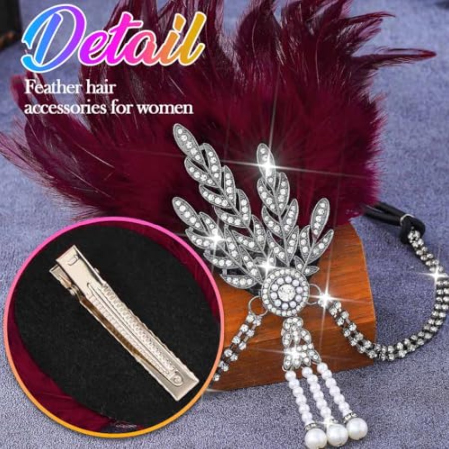 1920s Flapper Feather Headband - Men'S Accessories In The 1920S reseña y precio