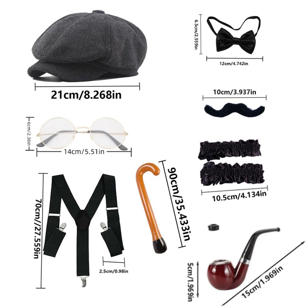 PESENAR Old Man Costume Access - Men'S Accessories In The 1920S reseña y precio